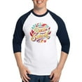 thumbnail image 1 of CafePress - Back To School Lettering T Shirt Design - Cotton Baseball Jersey, 3/4 Raglan Sleeve Shirt, 1 of 4