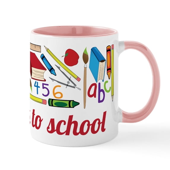 CafePress - Back To School Mug - 11 oz Ceramic Mug - Novelty Coffee Tea Cup