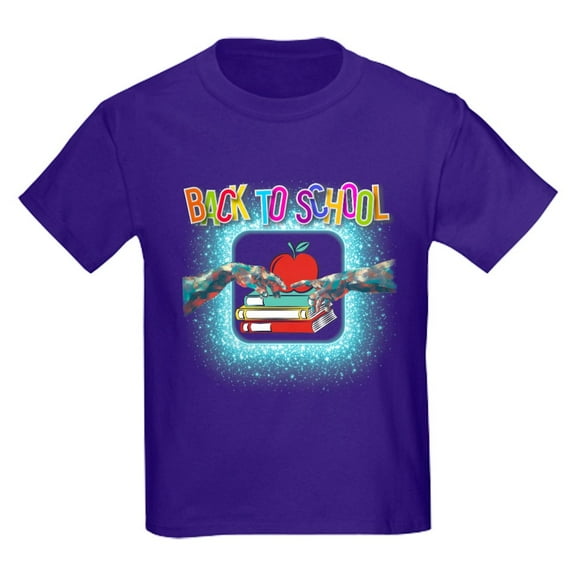 CafePress - Back To School T Shirt Design – Trendy & Fun Style Kids T Shirt - Dark T-Shirt Kids XS-XL