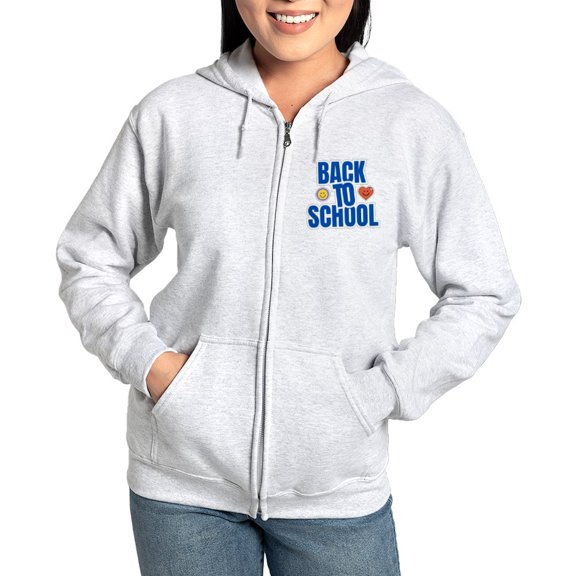 CafePress - Back To School T Shirt Women's Zip Up Hoodie - Women's Zip Hoodie