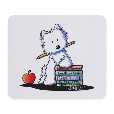 CafePress - Back To School Westie Mousepad - Non-slip Rubber Mousepad, Gaming Mouse Pad