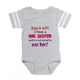 thumbnail image 1 of CafePress - Backoff Sister - Cute Infant Baby Football Bodysuit, 1 of 3