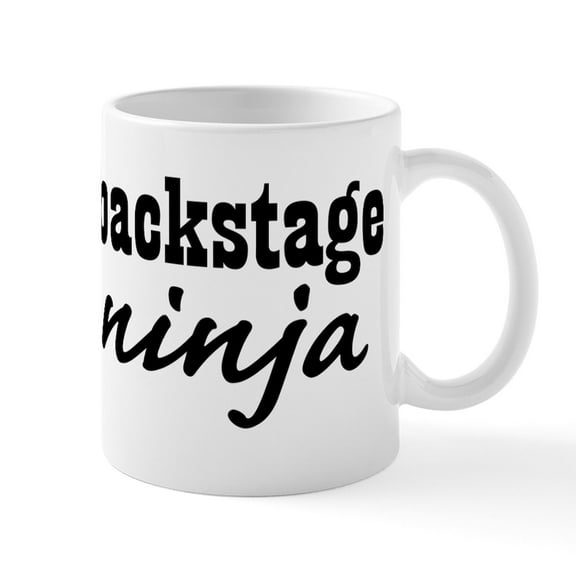 CafePress - Backstage Ninja Mugs - 11 oz Ceramic Mug - Novelty Coffee Tea Cup