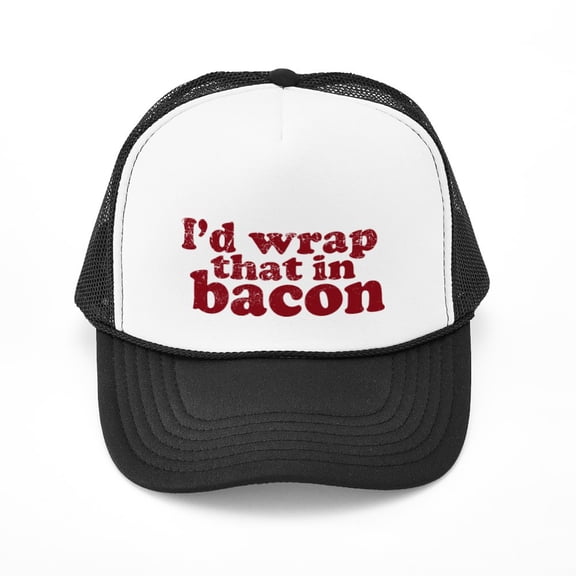 CafePress - Bacon - Adjustable Unisex Printed Trucker Hat with Mesh Back