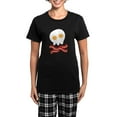 thumbnail image 1 of CafePress - Bacon And Eggs Skull Women's Dark Pajamas - Women's Short Sleeve Print T-Shirt and Pants Dark Cotton Pajama Set, 1 of 7