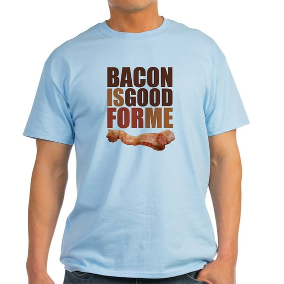 CafePress - Bacon Is Good For Me Light T Shirt - Men's Classic Graphic T-Shirt