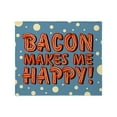 thumbnail image 1 of CafePress - Bacon Makes Me Happy Throw Blanket - Soft Fleece Throw Blanket, 50"x60" for All Ages, 1 of 2