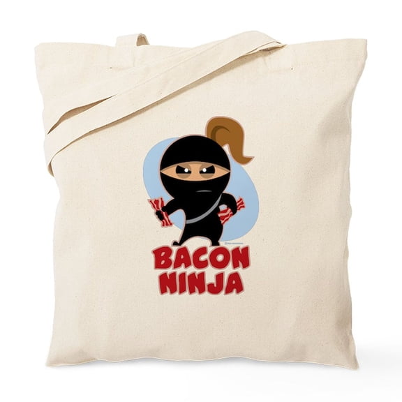 CafePress - Bacon Ninja Tote Bag - Unisex Canvas Tote Bag, Beige, 1-Piece