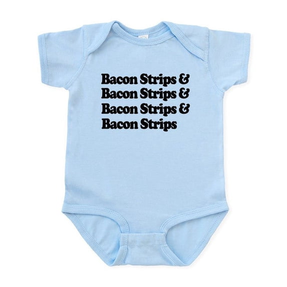 CafePress - Bacon Strips Infant Bodysuit - Baby Light Bodysuit, Size Newborn - 24 Months