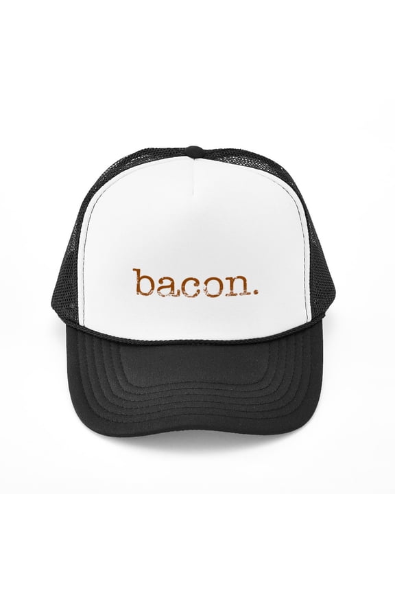 - Bacon - Adjustable Unisex Printed Trucker Hat with Mesh Back