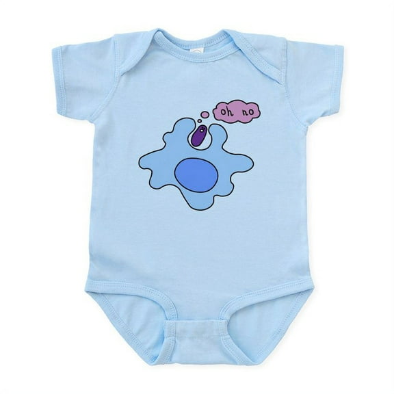 CafePress - Bacteria Phagocytosis Infant Bodysuit - Baby Light Bodysuit, Size Newborn - 24 Months