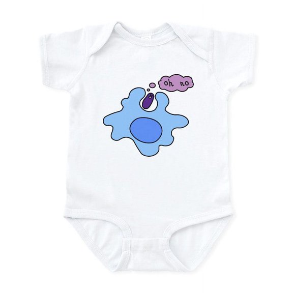 CafePress - Bacteria Phagocytosis Infant Bodysuit - Baby Light Bodysuit, Size Newborn - 24 Months