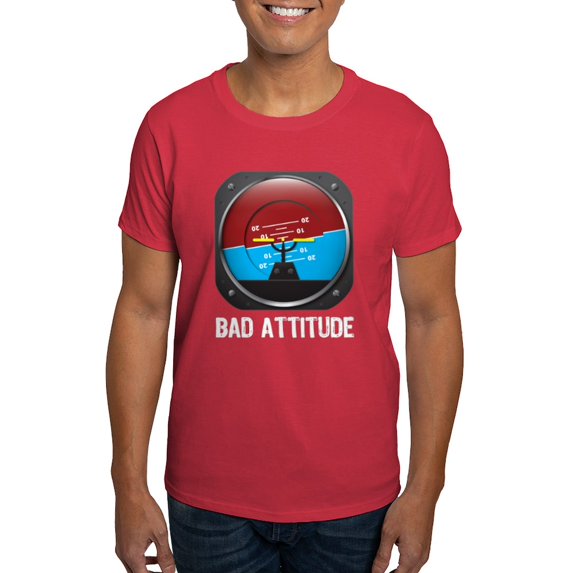 CafePress - Bad Attitude Dark T Shirt - Men's Classic Graphic Cotton T-Shirt