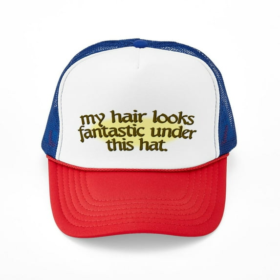 CafePress - Bad Hair Day - Adjustable Unisex Printed Trucker Hat with Mesh Back