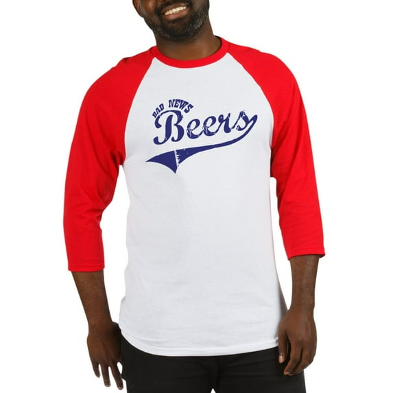 CafePress - Bad News Beers Baseball Jersey - Cotton Baseball Jersey, 3/4 Raglan Sleeve Shirt