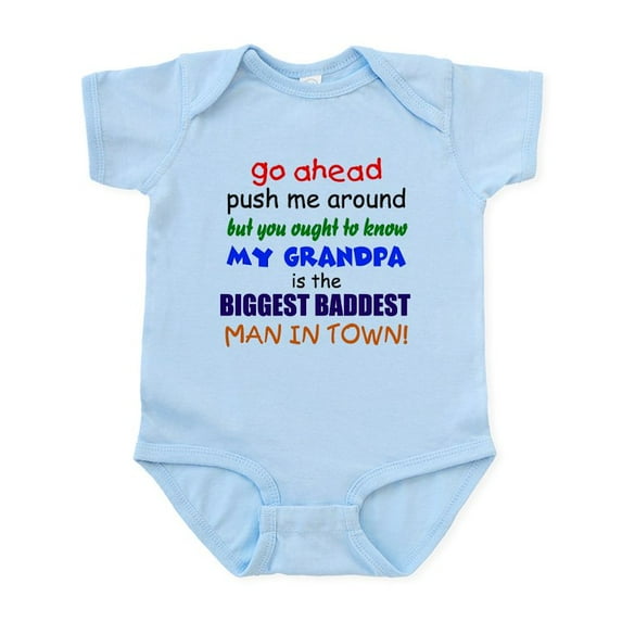 CafePress - Baddest Grandpa Infant Bodysuit - Baby Light Bodysuit, Size Newborn - 24 Months