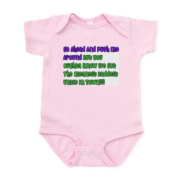 CafePress - Baddest Uncle In Town Infant Creeper - Baby Light Bodysuit, Size Newborn - 24 Months