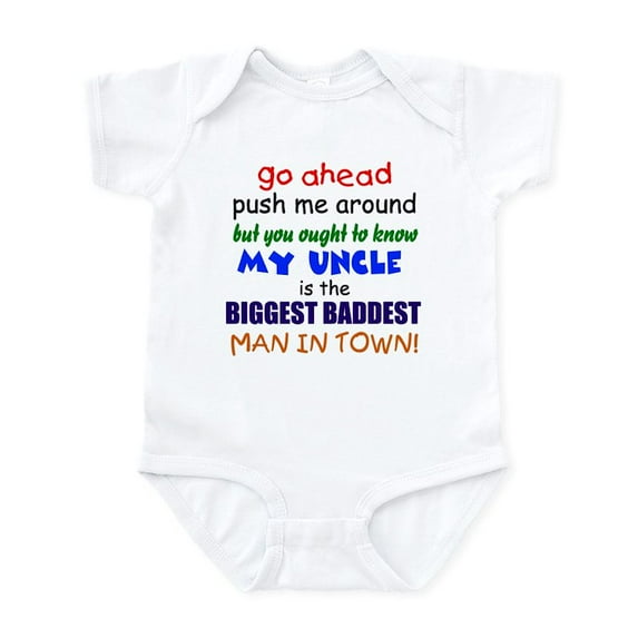 CafePress - Baddest Uncle Infant Bodysuit - Baby Light Bodysuit, Size Newborn - 24 Months