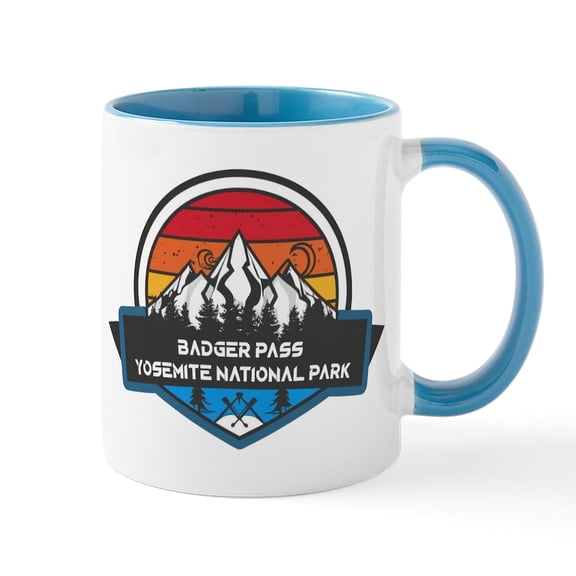 CafePress - Badger Pass Yosemite National Park California Mugs - 11 oz Ceramic Mug - Novelty Coffee Tea Cup