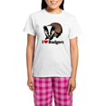 thumbnail image 1 of CafePress - Badgersilove Women's Light Pajamas - Women's Short Sleeve Print T-Shirt and Pants Light Cotton Pajama Set, 1 of 7