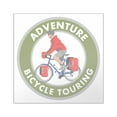 thumbnail image 1 of CafePress - Badgework Bicycle Touring Sticker - Square Sticker 3" x 3", 1 of 1
