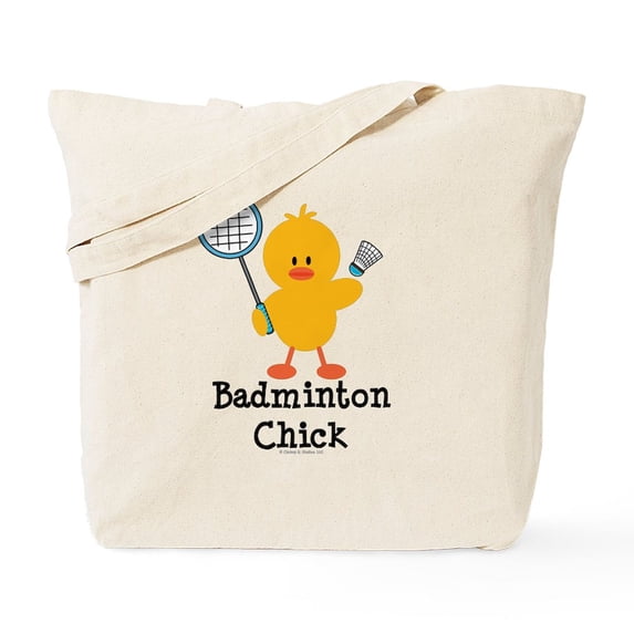 CafePress - Badminton Chick Tote Bag - Unisex Canvas Tote Bag, Beige, 1-Piece