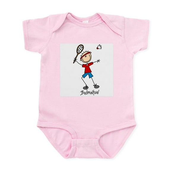 CafePress - Badminton Infant Bodysuit - Baby Light Bodysuit, Size Newborn - 24 Months