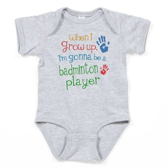 CafePress - Badminton_Player_Future - Cute Infant Bodysuit Baby Romper - Size Newborn - 24 Months