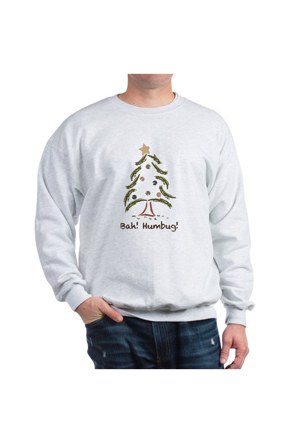 - Bah! Humbug! Tree Sweatshirt - Crew Neck Sweatshirt