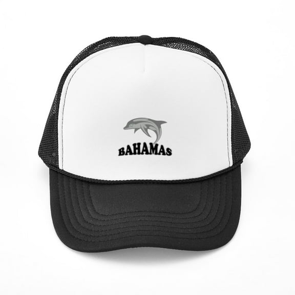 CafePress - Bahamas Dolphin Souvenir - Adjustable Unisex Printed Trucker Hat with Mesh Back