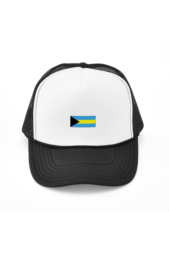 - Bahamas Flag - Adjustable Unisex Printed Trucker Hat with Mesh Back