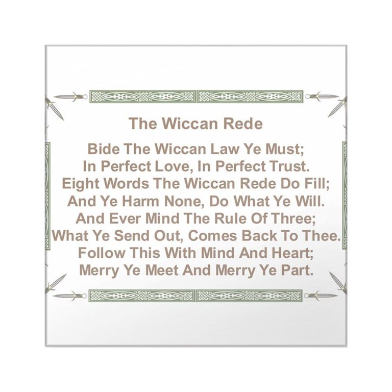 Wiccan Commandments Wiccan Rule Of Three