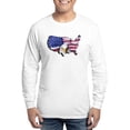 thumbnail image 1 of CafePress - Bald Eagle Over American Flag Long Sleeve T Shirt - Unisex Cotton Long Sleeve T-Shirt, 1 of 4