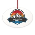 thumbnail image 1 of CafePress - Bald Mountain Pierce Idaho - Oval Wood Ornament, 5.25"W x 3.5"H, 1 of 3