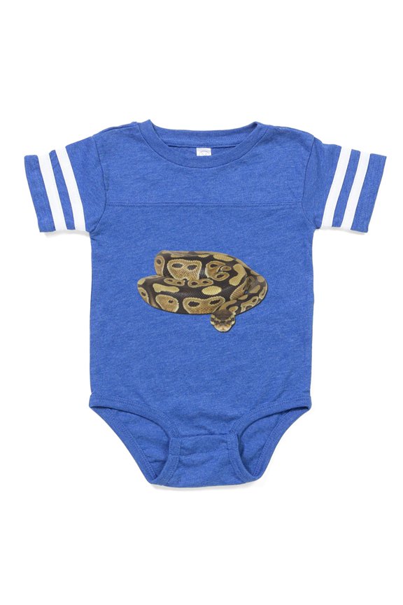 - Ball Python - Cute Infant Baby Football Bodysuit