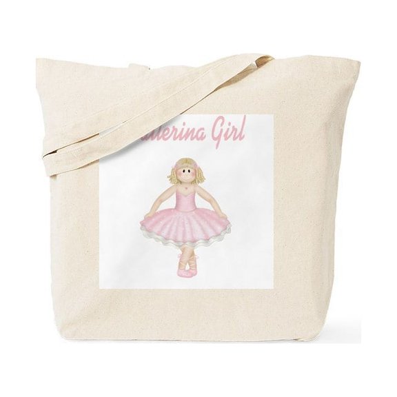 CafePress - Ballerina Girl Tote Bag - Unisex Canvas Tote Bag, Beige, 1-Piece