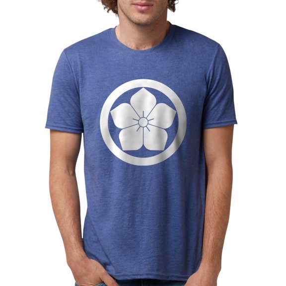 CafePress - Balloonflower In Circle Men's Deluxe T Shirt - Mens Tri-blend T-Shirt