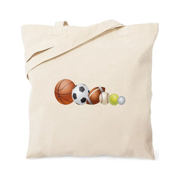 CafePress - Balls Of Sports Tote Bag - Unisex Canvas Tote Bag, Beige, 1-Piece