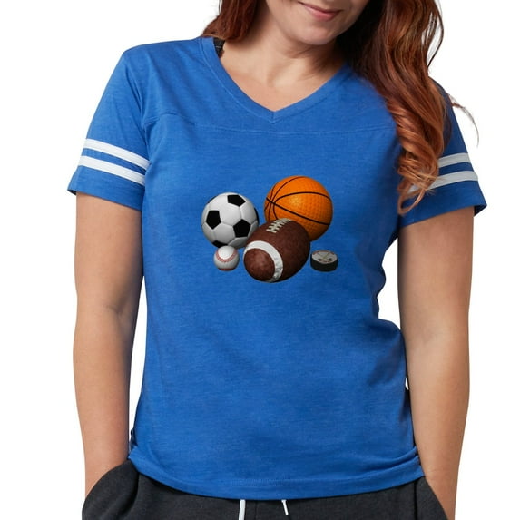 CafePress - Balls Women's Football T Shirt - Womens Football Shirt