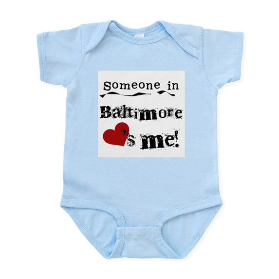 CafePress - Baltimore Loves Me Infant Bodysuit - Baby Light Bodysuit, Size Newborn - 24 Months