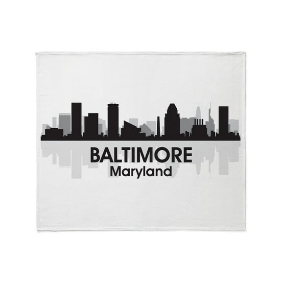 CafePress - Baltimore Maryland Throw Blanket - Soft Fleece Throw Blanket, 50"x60" for All Ages