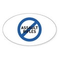 thumbnail image 1 of CafePress - Ban Assault Rifles - Sticker (Oval), 1 of 1