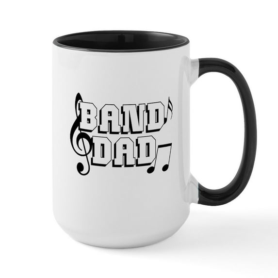 CafePress - Band Dad Mug - 15 oz Ceramic Large White Novelty Mug