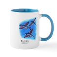 thumbnail image 1 of CafePress - Bandwing Flying Fish Mug - 11 oz Ceramic Mug - Novelty Coffee Tea Cup, 1 of 6