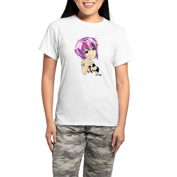 CafePress - Bang Bang Women's Light Pajamas - Women's Short Sleeve Print T-Shirt and Pants Light Cotton Pajama Set