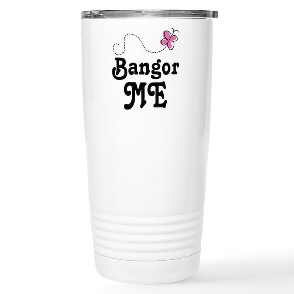 CafePress - Bangor Maine (Butterfly) Stainless Steel Travel Mu - Insulated Stainless Steel Travel Tumbler 20 oz.