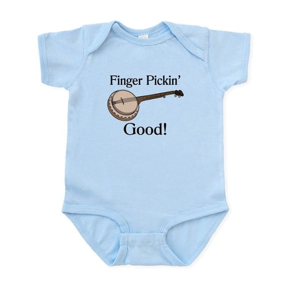 CafePress - Banjo Is Finger Pickin Good Infant Bodysuit - Baby Light Bodysuit, Size Newborn - 24 Months