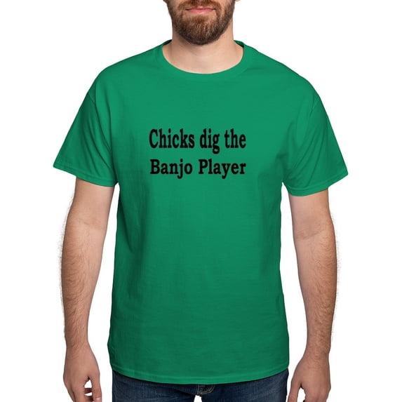 CafePress - Banjo T Shirt - Men's Classic Graphic Cotton T-Shirt