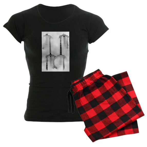 CafePress - Banjo Women's Dark Pajamas - Women's Short Sleeve Print T-Shirt and Pants Dark Cotton Pajama Set