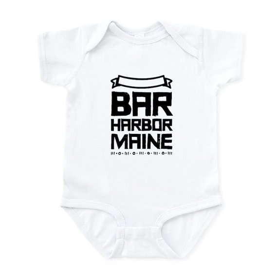 CafePress - Bar Harbor Maine Body Suit - Baby Light Bodysuit, Size Newborn - 24 Months